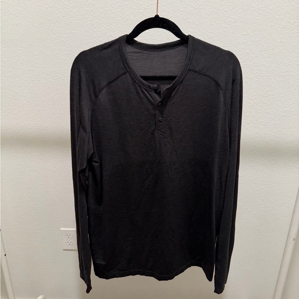 lululemon athletica Charcoal Long Sleeve Henley
